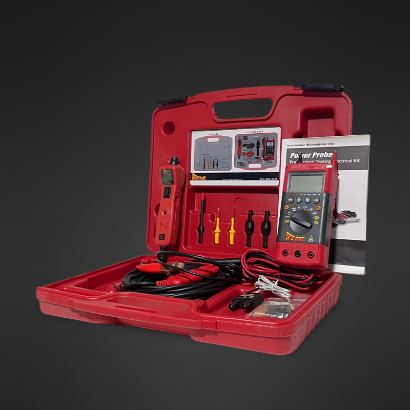 KIT DE PRUEBA ELÉCTRICA PROFESIONAL POWER PROBE - MULTÍMETRO Y PUNTA LÓGICA